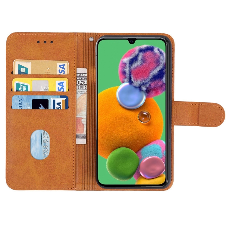 Leather Phone Case For Samsung Galaxy A90 5G(Brown) Leather Phone Case For Samsung Galaxy A90 5G(Brown)