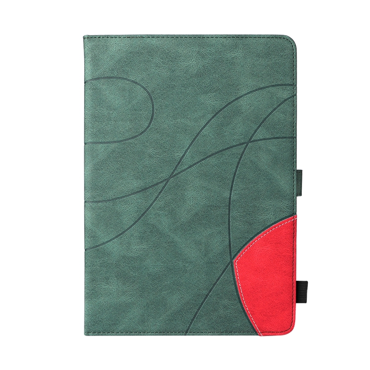 Dual-color Splicing Horizontal Flip Leather Tablet Case For iPad mini 6(Green) Dual-color Splicing Horizontal Flip Leather Tablet Case For iPad mini 6(Green)