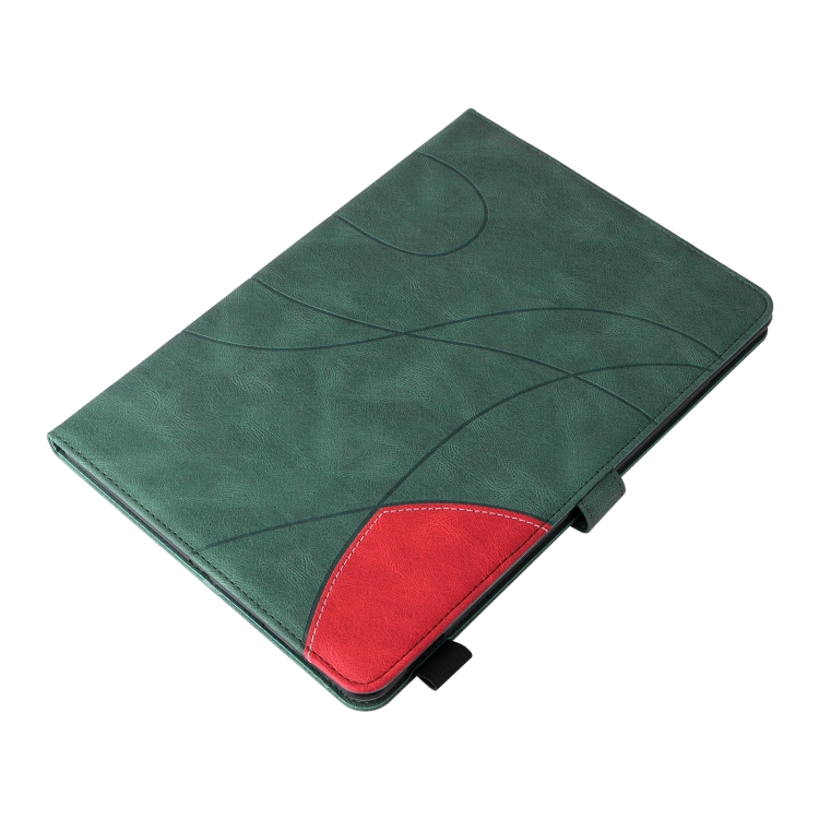 Dual-color Splicing Horizontal Flip Leather Tablet Case For iPad mini 6(Green) Dual-color Splicing Horizontal Flip Leather Tablet Case For iPad mini 6(Green)