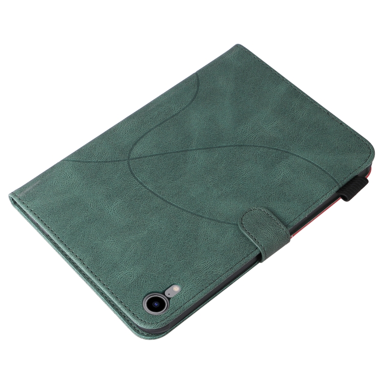 Dual-color Splicing Horizontal Flip Leather Tablet Case For iPad mini 6(Green) Dual-color Splicing Horizontal Flip Leather Tablet Case For iPad mini 6(Green)