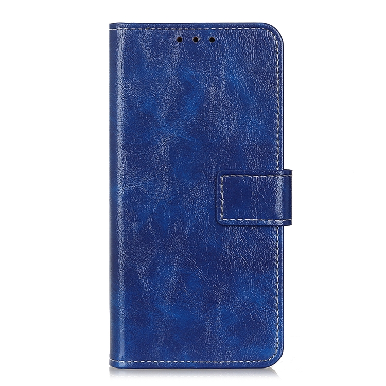 For Galaxy S20 Ultra Retro Crazy Horse Texture Horizontal Flip Leather Case with Holder & Card Slots & Photo Frame & Wallet(Blue)
