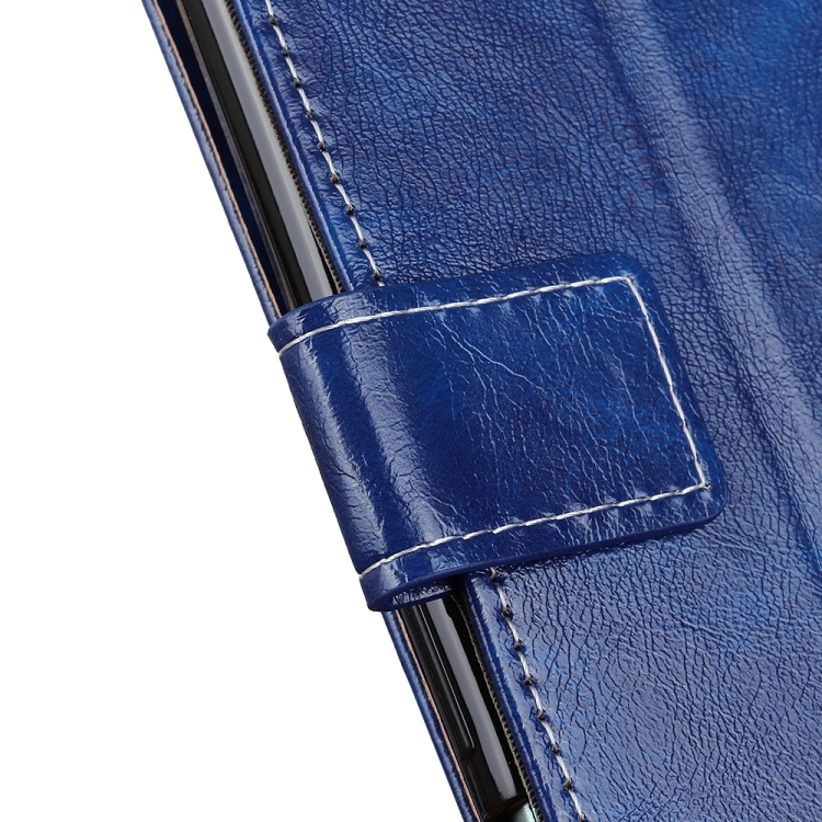For Galaxy S20 Ultra Retro Crazy Horse Texture Horizontal Flip Leather Case with Holder & Card Slots & Photo Frame & Wallet(Blue)