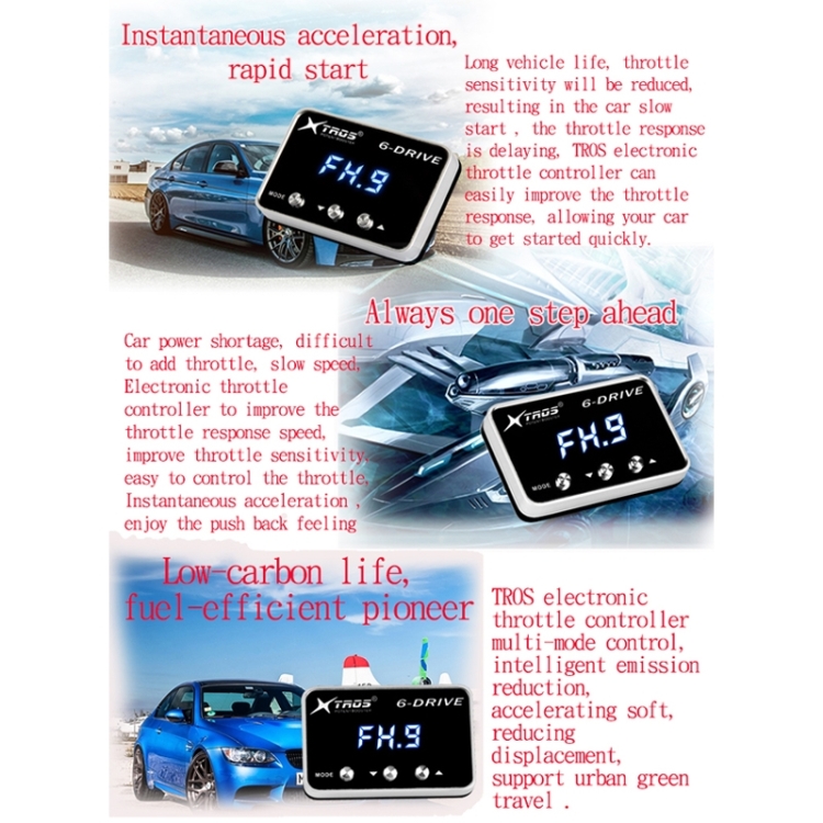 Para Isuzu D-max 2011-TROS TS-6Drive Potent Booster Controlador de acelerador electrónico - 7