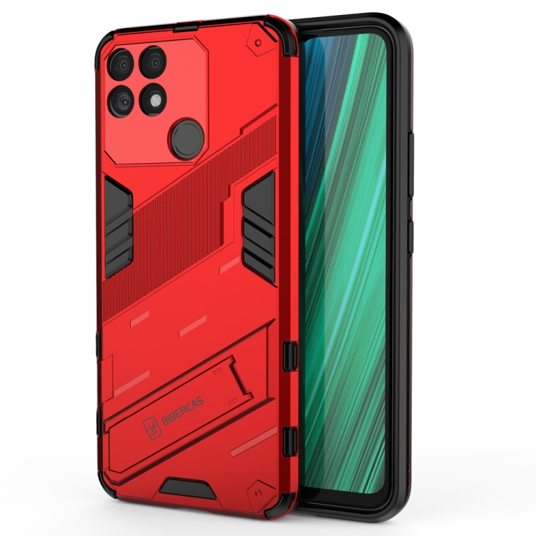 For OPPO Realme Narzo 50A Punk Armor in PC TPU Shockproof