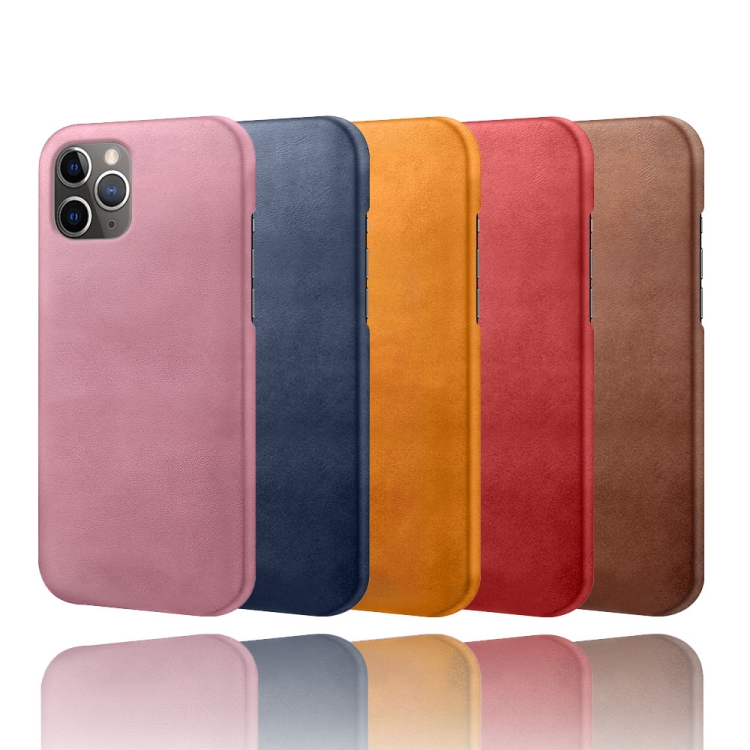 Calf Texture PC + PU Phone Case For iPhone 11 Pro(Rose Red)