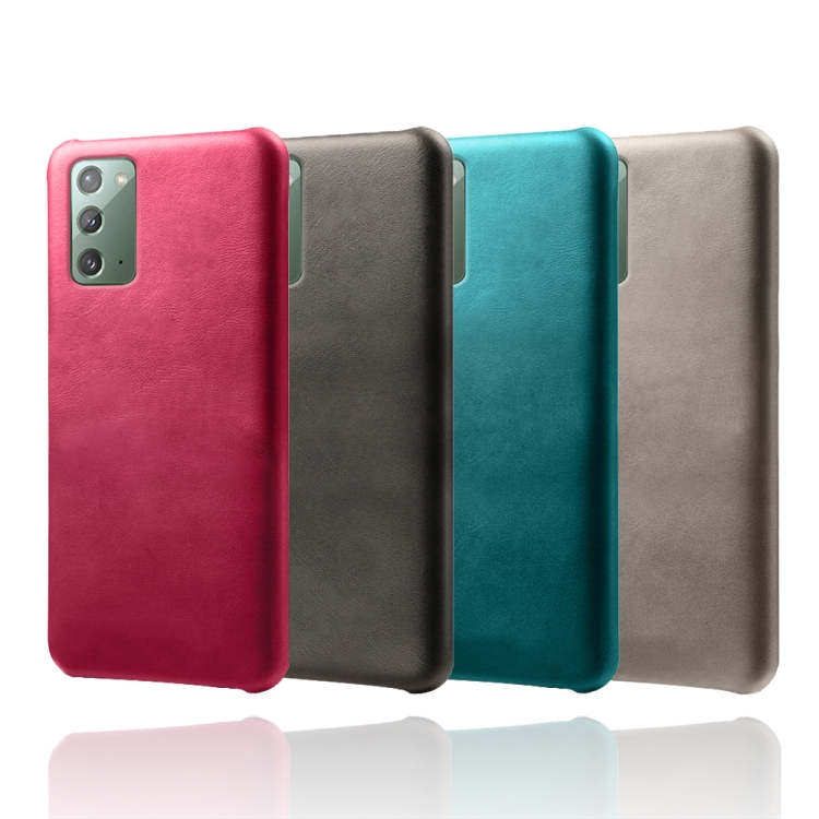 For Samsung Galaxy Note20 Calf Texture PC + PU Phone Case(Pink) For Samsung Galaxy Note20 Calf Texture PC + PU Phone Case(Pink)