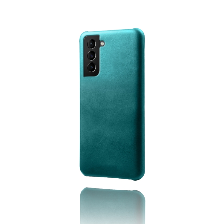 For Samsung Galaxy S22 Calf Texture PC + PU Phone Case(Green) For Samsung Galaxy S22 Calf Texture PC + PU Phone Case(Green)