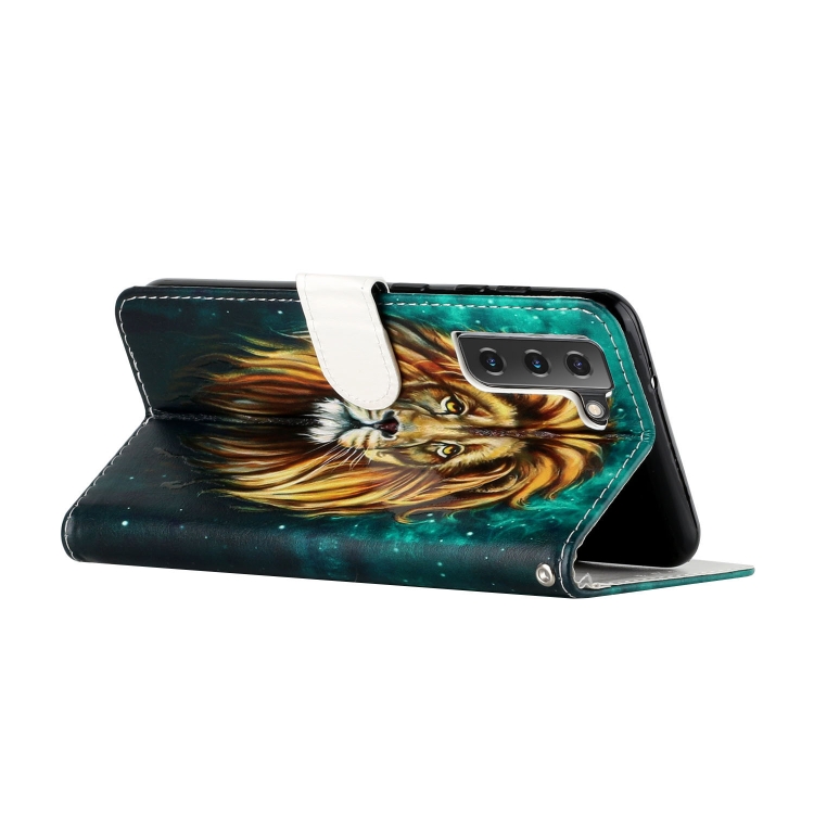 For Samsung Galaxy S22+ 5G Oil Embossed Pattern PU Leather Phone Case(Lion) For Samsung Galaxy S22+ 5G Oil Embossed Pattern PU Leather Phone Case(Lion)