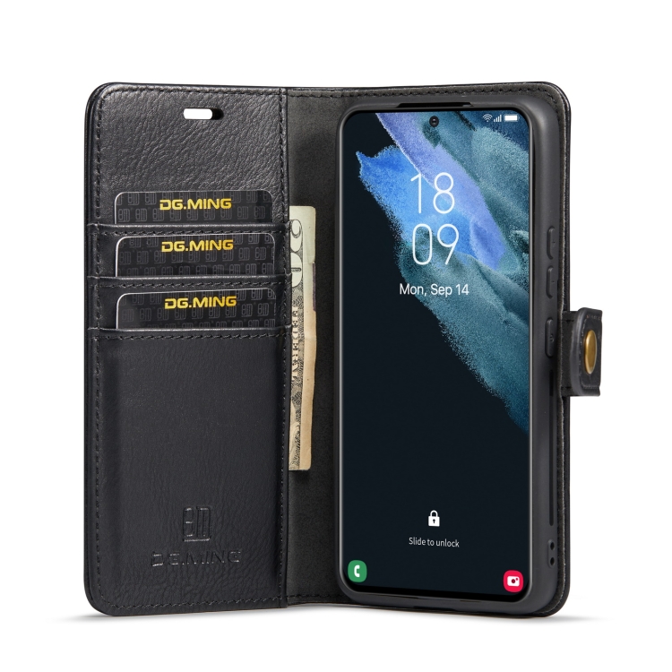 For Samsung Galaxy S22+ 5G DG.MING Crazy Horse Texture Detachable Magnetic Leather Phone Case(Black) For Samsung Galaxy S22+ 5G DG.MING Crazy Horse Texture Detachable Magnetic Leather Phone Case(Black)