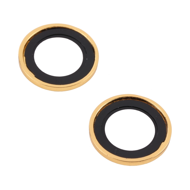 For iPhone 13 9H Point Drill Camera Lens Protector Circle(Gold) For iPhone 13 9H Point Drill Camera Lens Protector Circle(Gold)