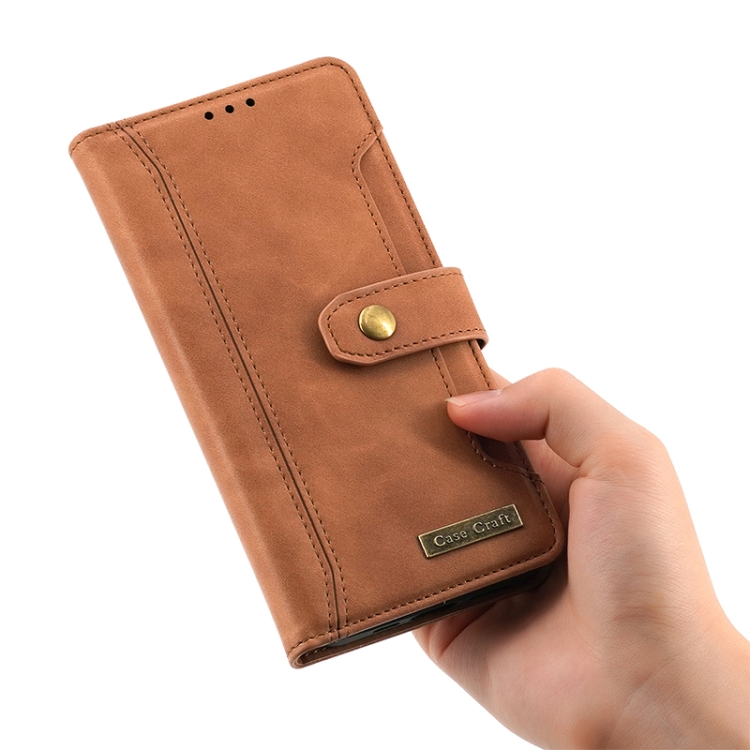 For Samsung Galaxy S22 Ultra 5G Copper Buckle Leather Phone Case(Black) For Samsung Galaxy S22 Ultra 5G Copper Buckle Leather Phone Case(Black)