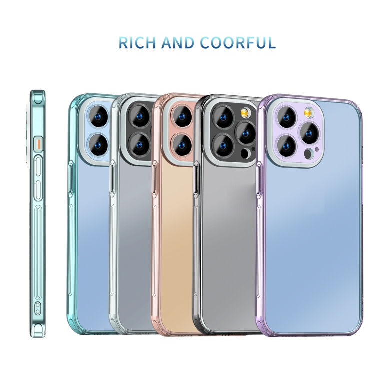 For Iphone 11 Pro Max Dual Color Airbag Phone Case Rose Gold