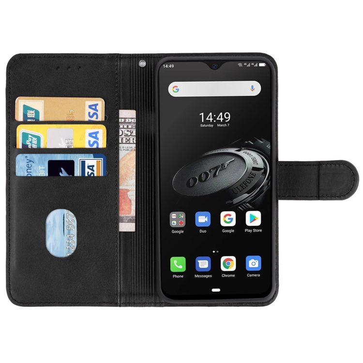 Leather Phone Case For Ulefone Armor 7E(Black)