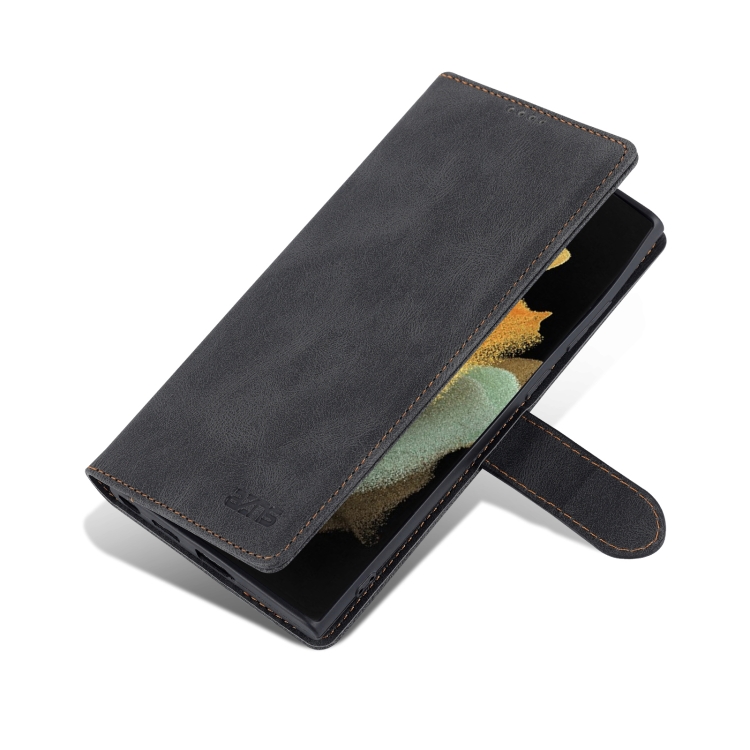 For Samsung Galaxy S22 Ultra AZNS Dream II Skin Feel PU+TPU Horizontal Flip PU Phone Case(Black) For Samsung Galaxy S22 Ultra AZNS Dream II Skin Feel PU+TPU Horizontal Flip PU Phone Case(Black)