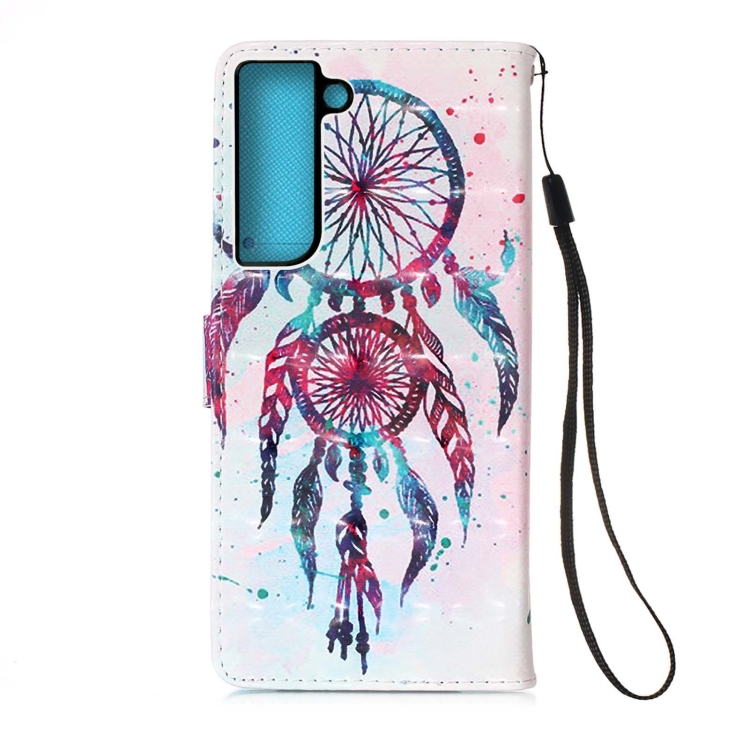 For Samsung Galaxy S22 5G 3D Painting Flip Leather Case with Holder(Wind Chimes) For Samsung Galaxy S22 5G 3D Painting Flip Leather Case with Holder(Wind Chimes)