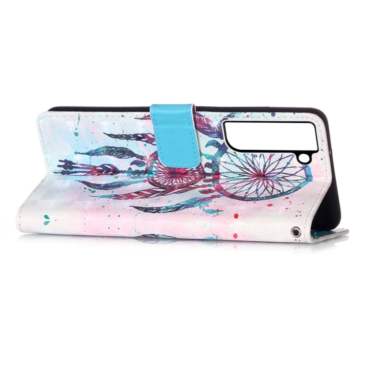 For Samsung Galaxy S22 5G 3D Painting Flip Leather Case with Holder(Wind Chimes) For Samsung Galaxy S22 5G 3D Painting Flip Leather Case with Holder(Wind Chimes)