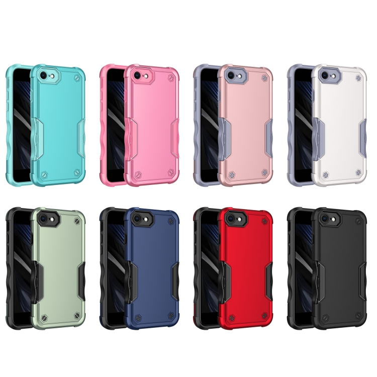 For iPhone SE 2022 / SE 2020 / 8 / 7 Non-slip Armor Phone Case(Blue) For iPhone SE 2022 / SE 2020 / 8 / 7 Non-slip Armor Phone Case(Blue)