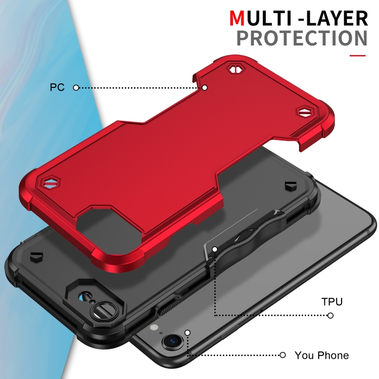 For iPhone SE 2022 / SE 2020 / 8 / 7 Non-slip Armor Phone Case(Blue) For iPhone SE 2022 / SE 2020 / 8 / 7 Non-slip Armor Phone Case(Blue)