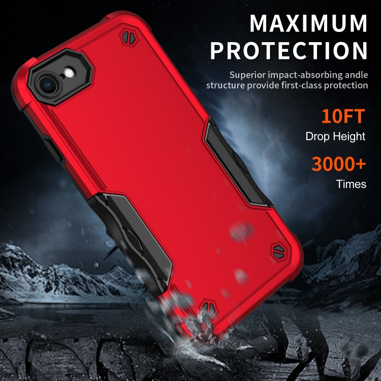 For iPhone SE 2022 / SE 2020 / 8 / 7 Non-slip Armor Phone Case(Blue) For iPhone SE 2022 / SE 2020 / 8 / 7 Non-slip Armor Phone Case(Blue)