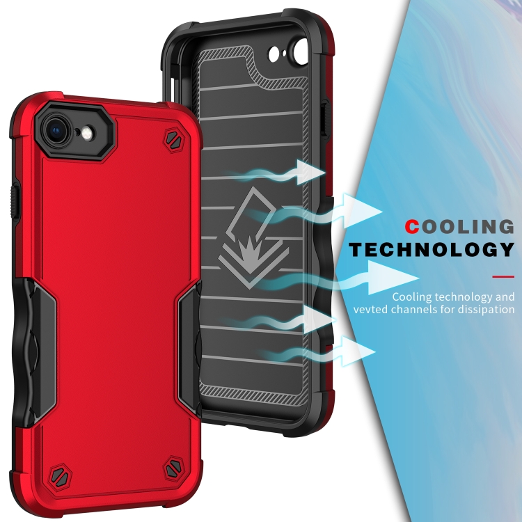 For iPhone SE 2022 / SE 2020 / 8 / 7 Non-slip Armor Phone Case(Blue) For iPhone SE 2022 / SE 2020 / 8 / 7 Non-slip Armor Phone Case(Blue)