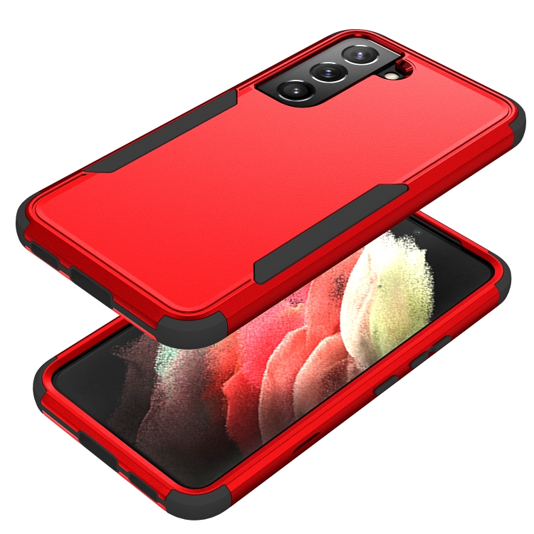 For Samsung Galaxy S22 5G TPU + PC Shockproof Phone Case(Red+Black) For Samsung Galaxy S22 5G TPU + PC Shockproof Phone Case(Red+Black)