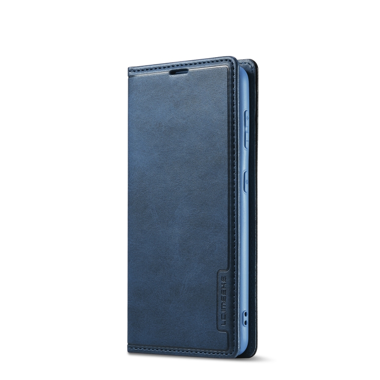 For Samsung Galaxy S22+ 5G LC.IMEEKE LC-001 Series PU + TPU Color Matching Frosted Leather Phone Case(Blue) For Samsung Galaxy S22+ 5G LC.IMEEKE LC-001 Series PU + TPU Color Matching Frosted Leather Phone Case(Blue)