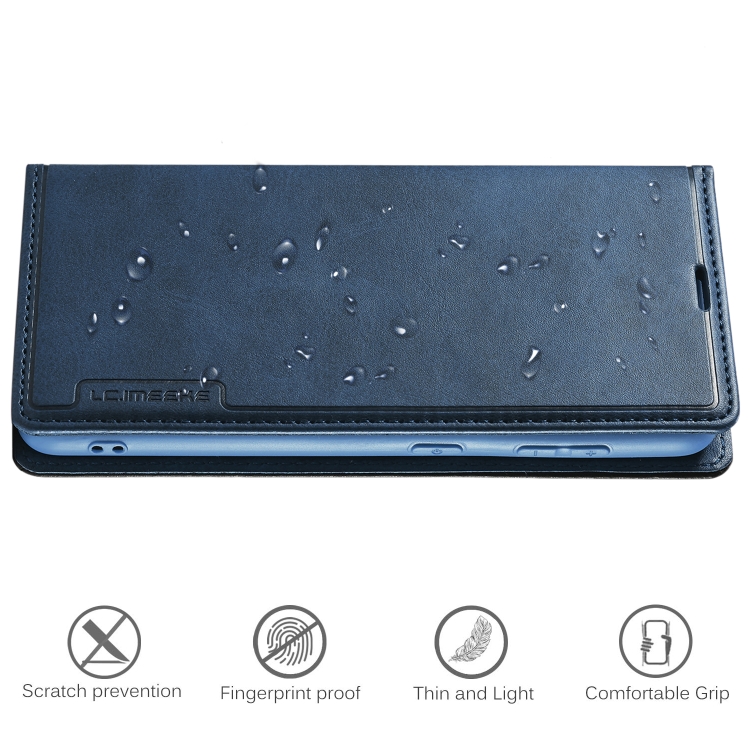 For Samsung Galaxy S22+ 5G LC.IMEEKE LC-001 Series PU + TPU Color Matching Frosted Leather Phone Case(Blue) For Samsung Galaxy S22+ 5G LC.IMEEKE LC-001 Series PU + TPU Color Matching Frosted Leather Phone Case(Blue)
