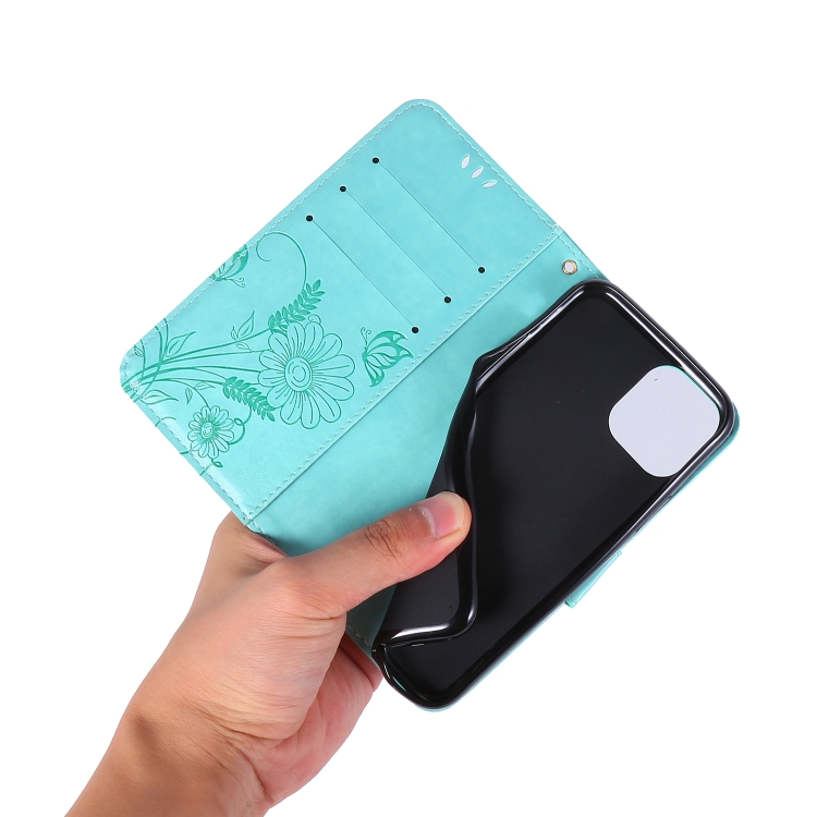 For iPhone 11 Pro Ant Dating Series Mobile Phone Leather Case with Stand & Card Slot & Wallet(Mint Green) For iPhone 11 Pro Ant Dating Series Mobile Phone Leather Case with Stand & Card Slot & Wallet(Mint Green)