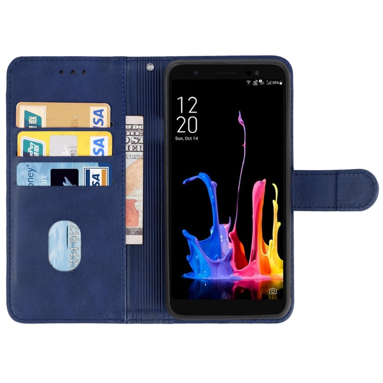 Leather Phone Case For Asus Zenfone Lite L1 ZA551KL(Blue) - 2