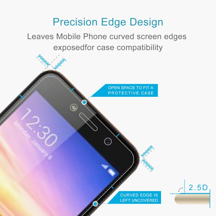 0.26mm 9H 2.5D Tempered Glass Film For Tecno A32F - 2