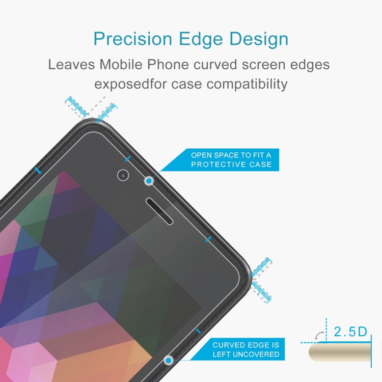 0.26mm 9H 2.5D Tempered Glass Film For Tecno S1 - 2