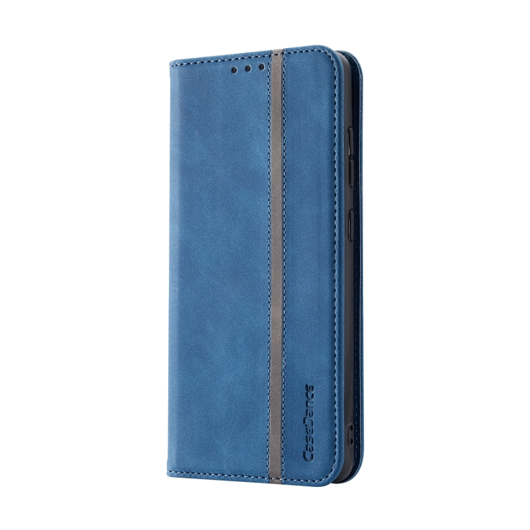 For Samsung Galaxy S21 Ultra 5G Splicing Skin Feel Magnetic Leather Phone Case(Blue) For Samsung Galaxy S21 Ultra 5G Splicing Skin Feel Magnetic Leather Phone Case(Blue)