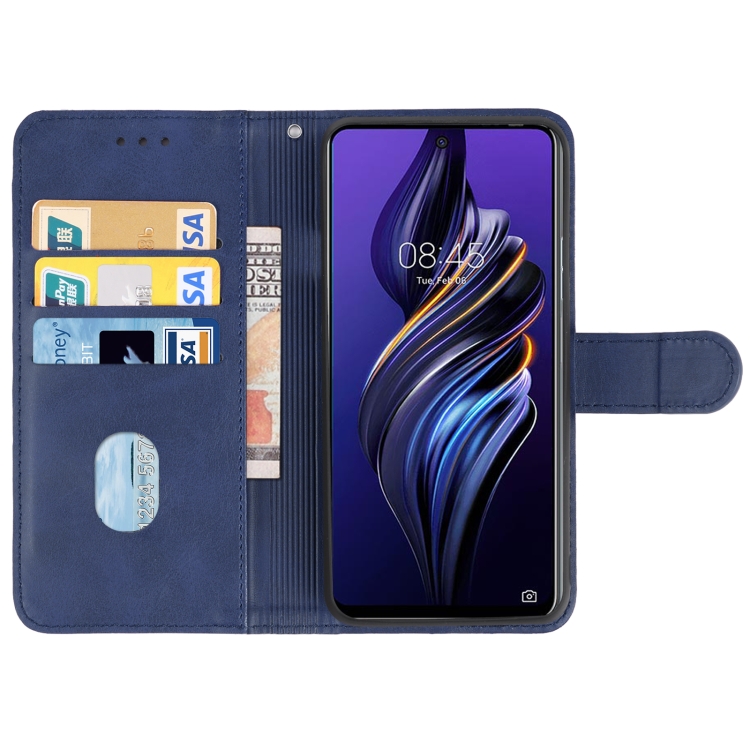 Leather Phone Case For Tecno Pova 5G(Blue) - 2