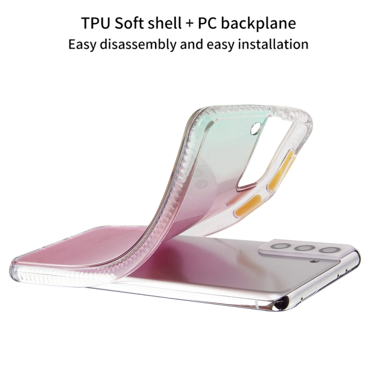 For Samsung Galaxy S22+ 5G Gradient TPU + Acrylic Phone Case(Purple) For Samsung Galaxy S22+ 5G Gradient TPU + Acrylic Phone Case(Purple)