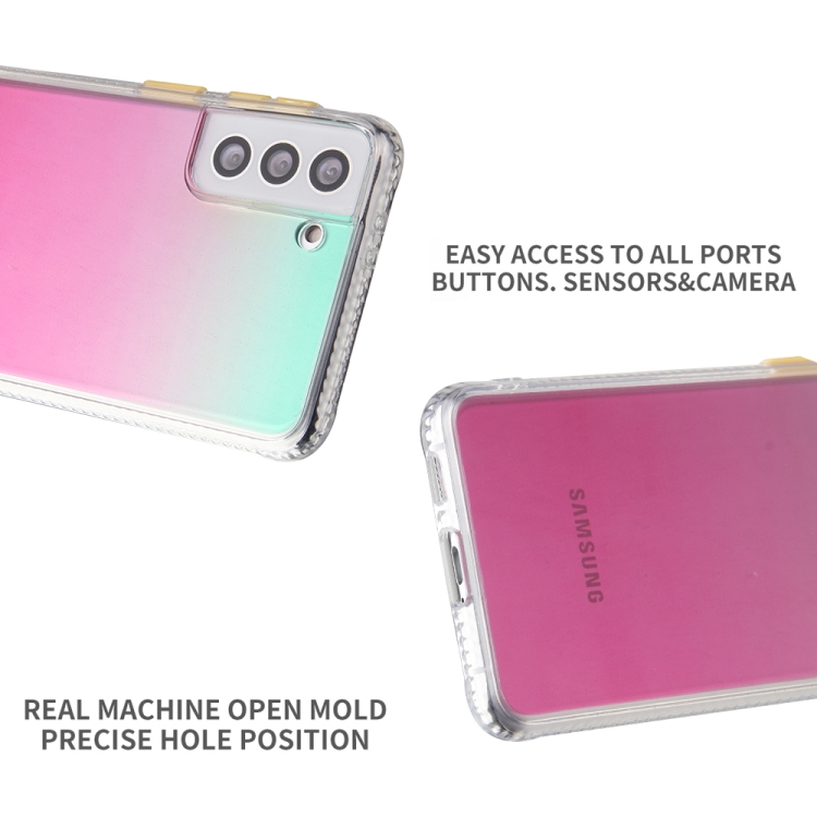 For Samsung Galaxy S22+ 5G Gradient TPU + Acrylic Phone Case(Purple) For Samsung Galaxy S22+ 5G Gradient TPU + Acrylic Phone Case(Purple)