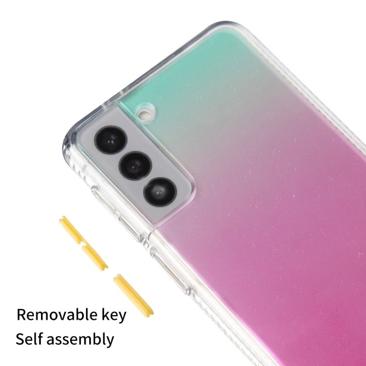 For Samsung Galaxy S22+ 5G Gradient TPU + Acrylic Phone Case(Purple) For Samsung Galaxy S22+ 5G Gradient TPU + Acrylic Phone Case(Purple)