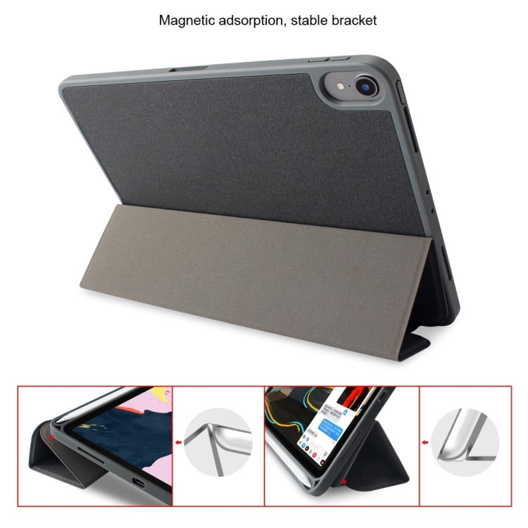 For iPad Pro 10.5 Mutural Exquisite Series Cloth Texture PU+TPU Leather Case with 3-Fold Holder & Pen Slot & Sleep & Wake-up Function(Green) For iPad Pro 10.5 Mutural Exquisite Series Cloth Texture PU+TPU Leather Case with 3-Fold Holder & Pen Slot & Sleep & Wake-up Function(Green)