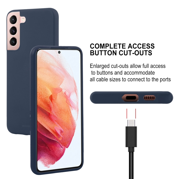 For Samsung Galaxy S22 5G GOOSPERY SOFT FEELING Liquid TPU Soft Case(Dark Blue) For Samsung Galaxy S22 5G GOOSPERY SOFT FEELING Liquid TPU Soft Case(Dark Blue)