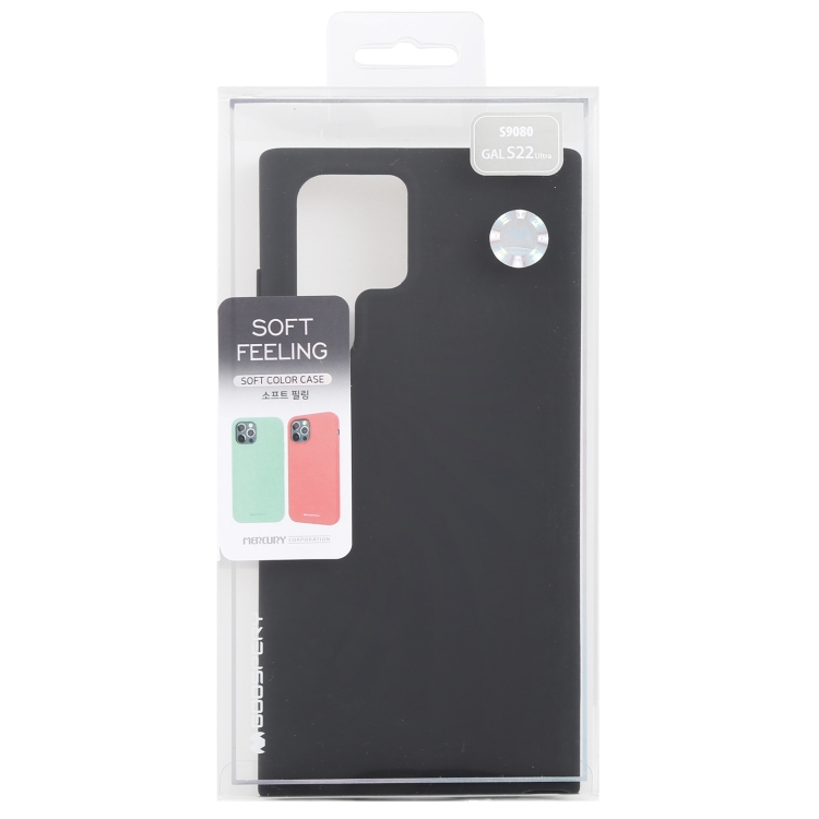 For Samsung Galaxy S22 Ultra 5G GOOSPERY SOFT FEELING Liquid TPU Soft Case(Black) For Samsung Galaxy S22 Ultra 5G GOOSPERY SOFT FEELING Liquid TPU Soft Case(Black)