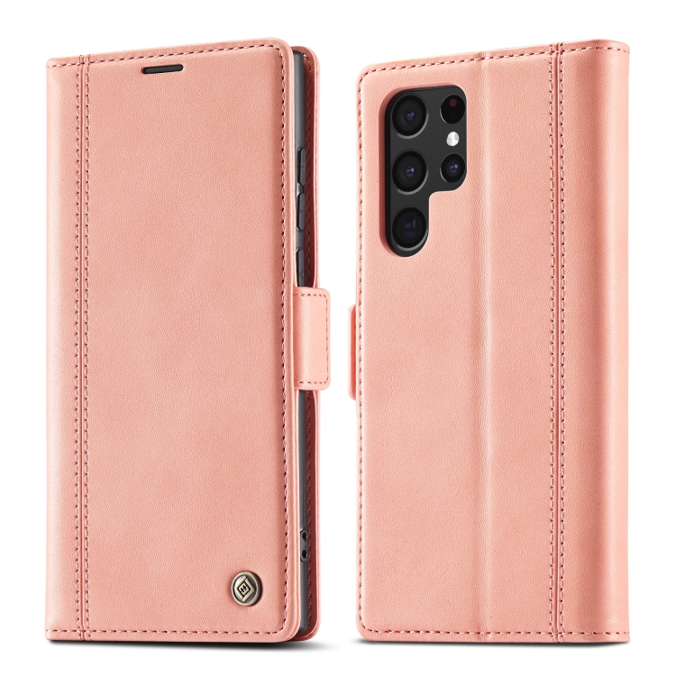 For Samsung Galaxy S22 Ultra LC.IMEEKE PU + TPU Skin-friendly Feeling Leather Phone Case(Rose Gold) For Samsung Galaxy S22 Ultra LC.IMEEKE PU + TPU Skin-friendly Feeling Leather Phone Case(Rose Gold)