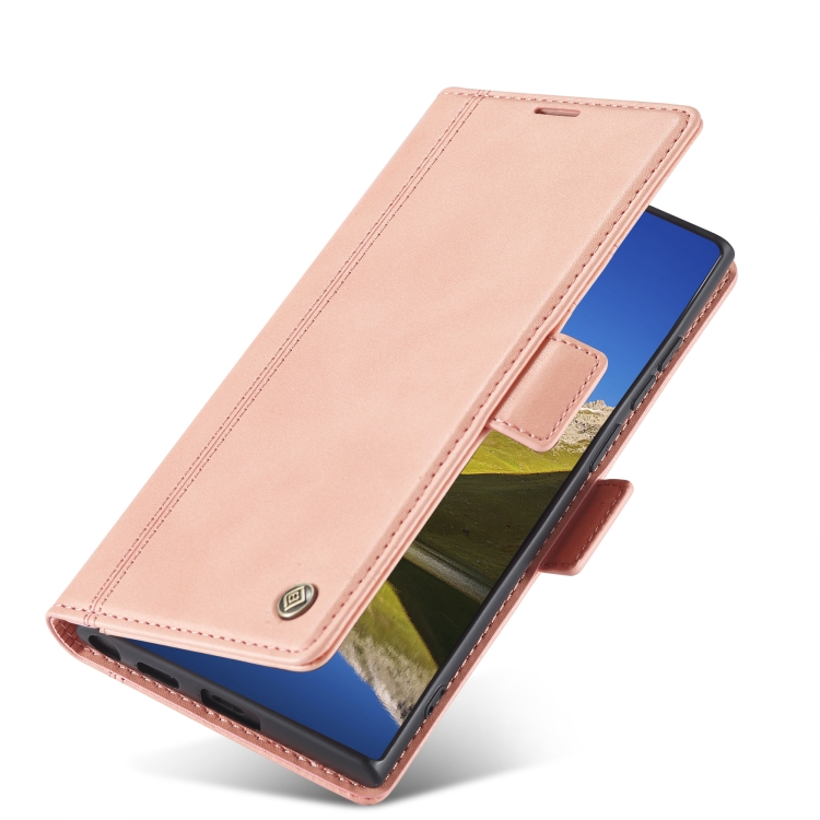 For Samsung Galaxy S22 Ultra LC.IMEEKE PU + TPU Skin-friendly Feeling Leather Phone Case(Rose Gold) For Samsung Galaxy S22 Ultra LC.IMEEKE PU + TPU Skin-friendly Feeling Leather Phone Case(Rose Gold)