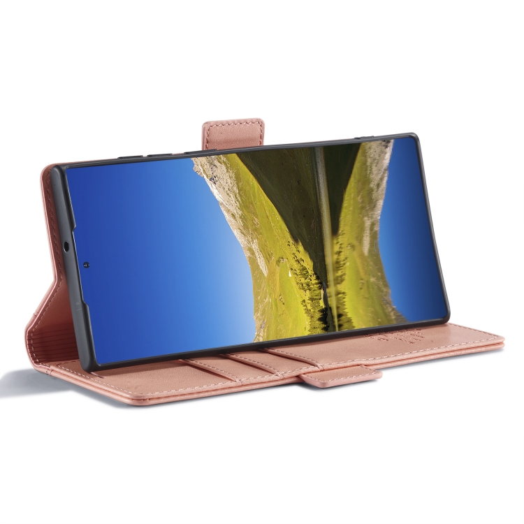 For Samsung Galaxy S22 Ultra LC.IMEEKE PU + TPU Skin-friendly Feeling Leather Phone Case(Rose Gold) For Samsung Galaxy S22 Ultra LC.IMEEKE PU + TPU Skin-friendly Feeling Leather Phone Case(Rose Gold)
