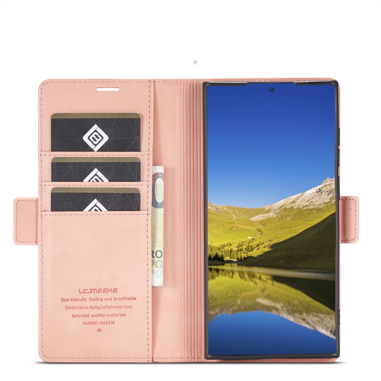 For Samsung Galaxy S22 Ultra LC.IMEEKE PU + TPU Skin-friendly Feeling Leather Phone Case(Rose Gold) For Samsung Galaxy S22 Ultra LC.IMEEKE PU + TPU Skin-friendly Feeling Leather Phone Case(Rose Gold)