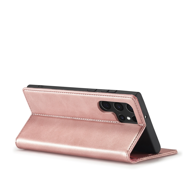 For Samsung Galaxy S22 Ultra LC.IMEEKE Soft PU + TPU Magnetic Skin-friendly Feeling Leather Phone Case(Rose Gold) For Samsung Galaxy S22 Ultra LC.IMEEKE Soft PU + TPU Magnetic Skin-friendly Feeling Leather Phone Case(Rose Gold)