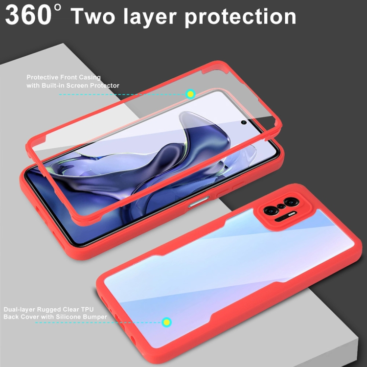 Para Xiaomi MI 11T / 11T Pro Acrylic + TPU 360 grados Cobertura completa  Funda a prueba