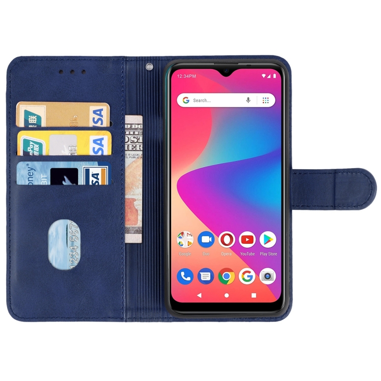 Leather Phone Case For BLU G50 Plus(Blue) - 2