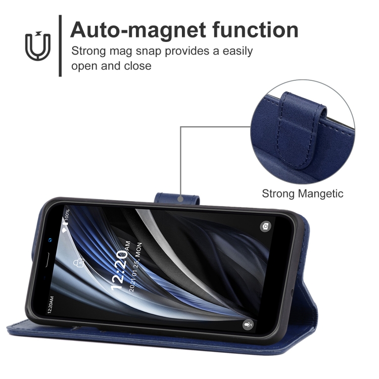 Leather Phone Case For Oukitel WP12 Pro(Blue) - 3