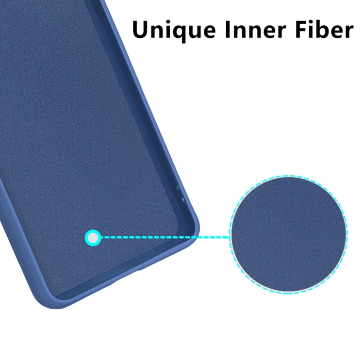 For Xiaomi Poco X3 / Poco X3 NFC Liquid Silicone Skin Feel Shockproof Phone Case with Card Slot(Blue) - 5