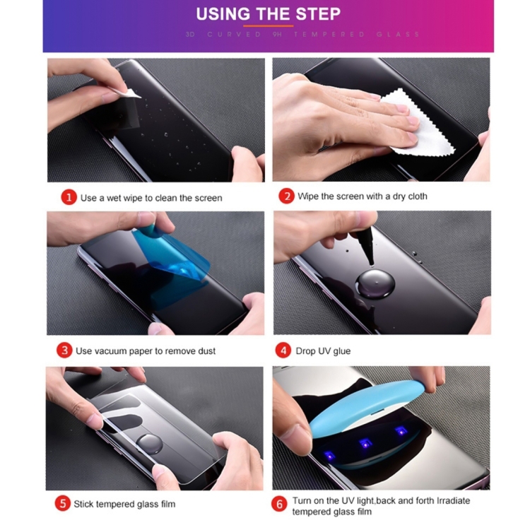 Humilde Deshacer Depender de Película de vidrio templado de pegamento completo de líquido UV para Xiaomi  12 Pro