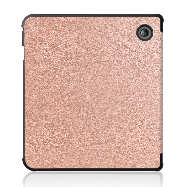 For KOBO Sage 2021 TPU Multi-folding Leather Tablet Case(Rose Gold) - 2